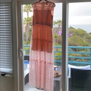 NWT Aqua blush colored dress